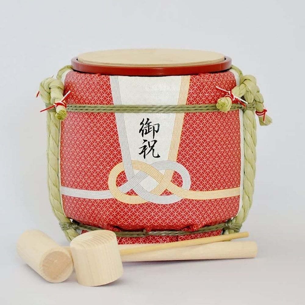 ミニ鏡開きセット デザイナーズライン 贈る心 (角和輝デザイン) ※お酒