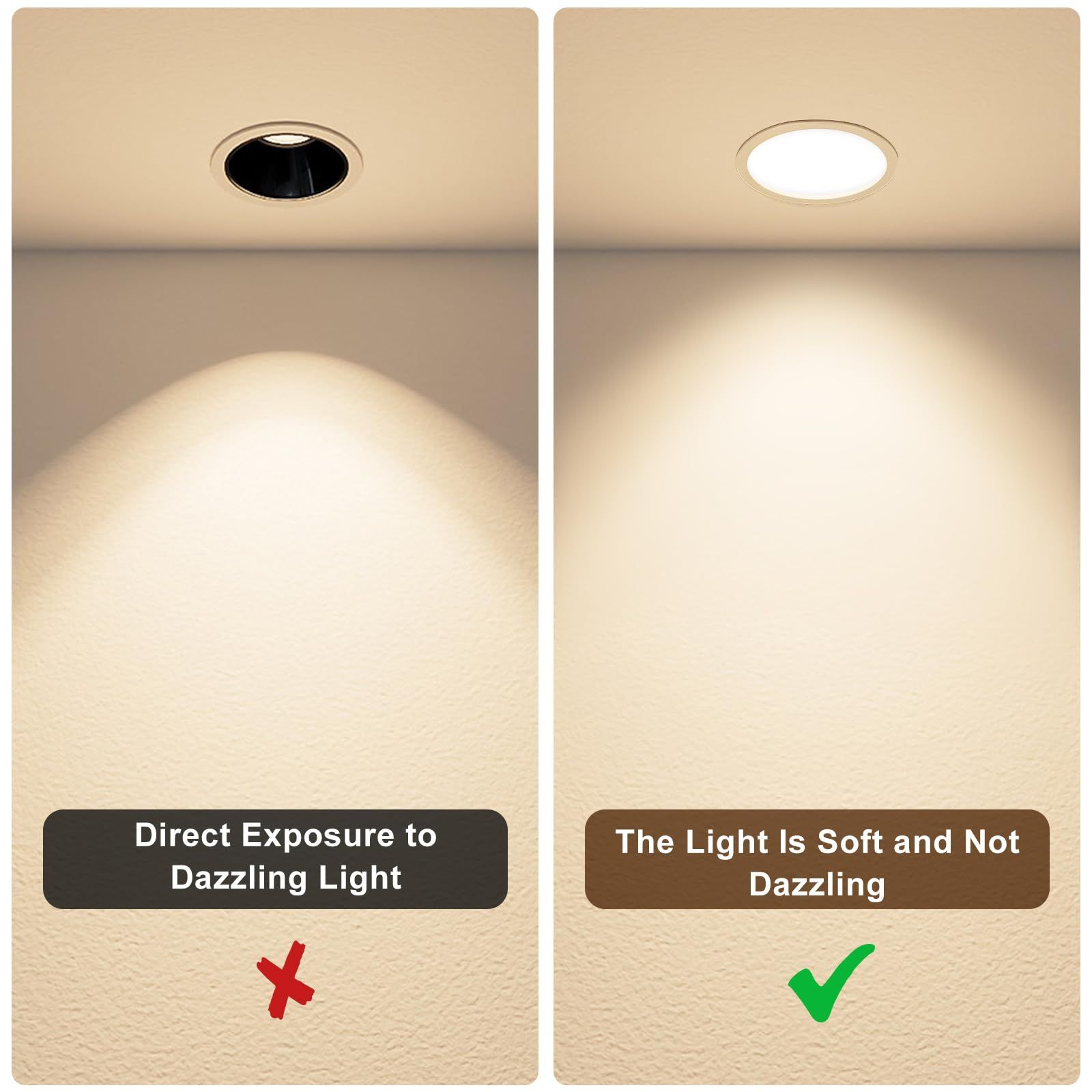 ダウンライト防塵カバー 4個(ダウンライトディフューザー)