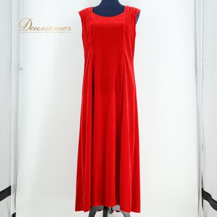 日本製 フラダンス衣装】レッド Paondor ワンピース ドレス 赤