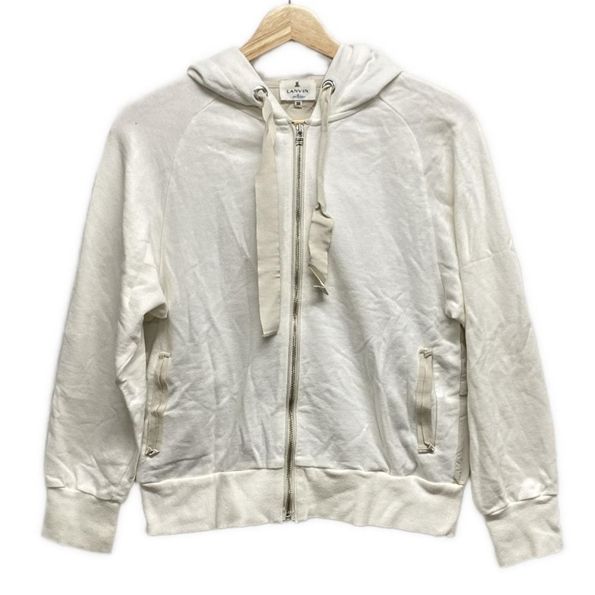 ランバンオンブルー38 パーカー LANVIN en Bleu(ランバンオンブルー) パーカー サイズ38 M