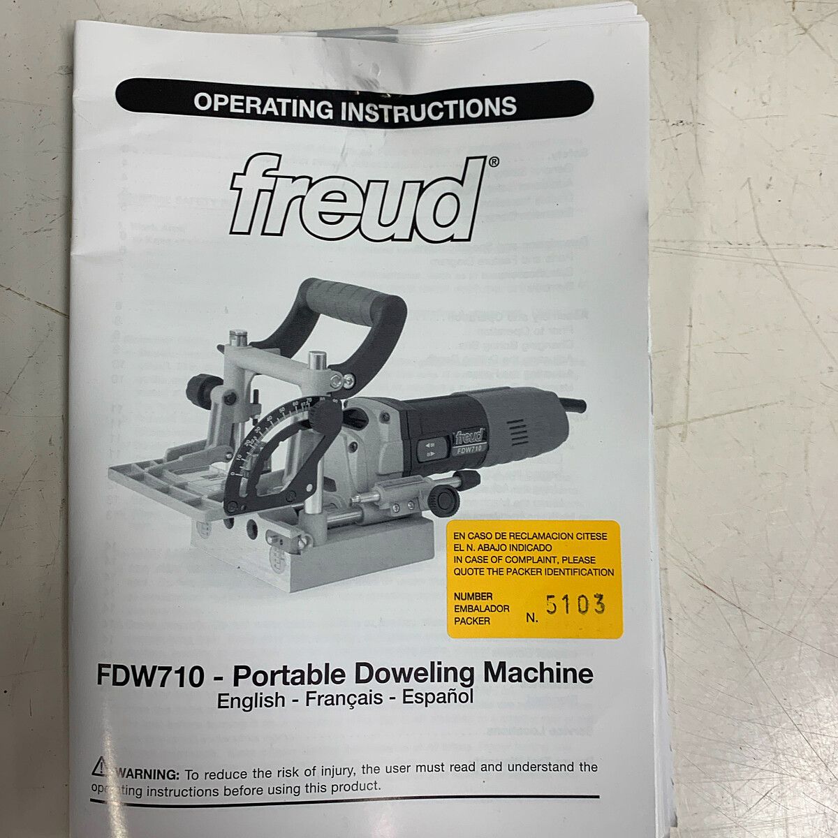 ♭♭フロイド ダブルダボ穴加工機 Doweler ダボーラー FDW710 - メルカリ