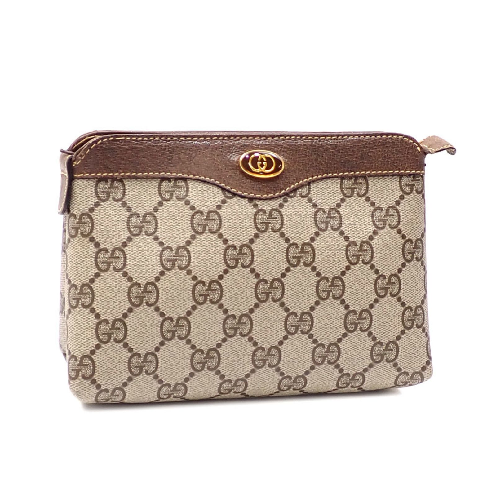 美品　GUCCI グッチ　ポーチ　GG柄　S021 美品 GUCCI グッチ ポーチ GG柄 S021 - メルカリ