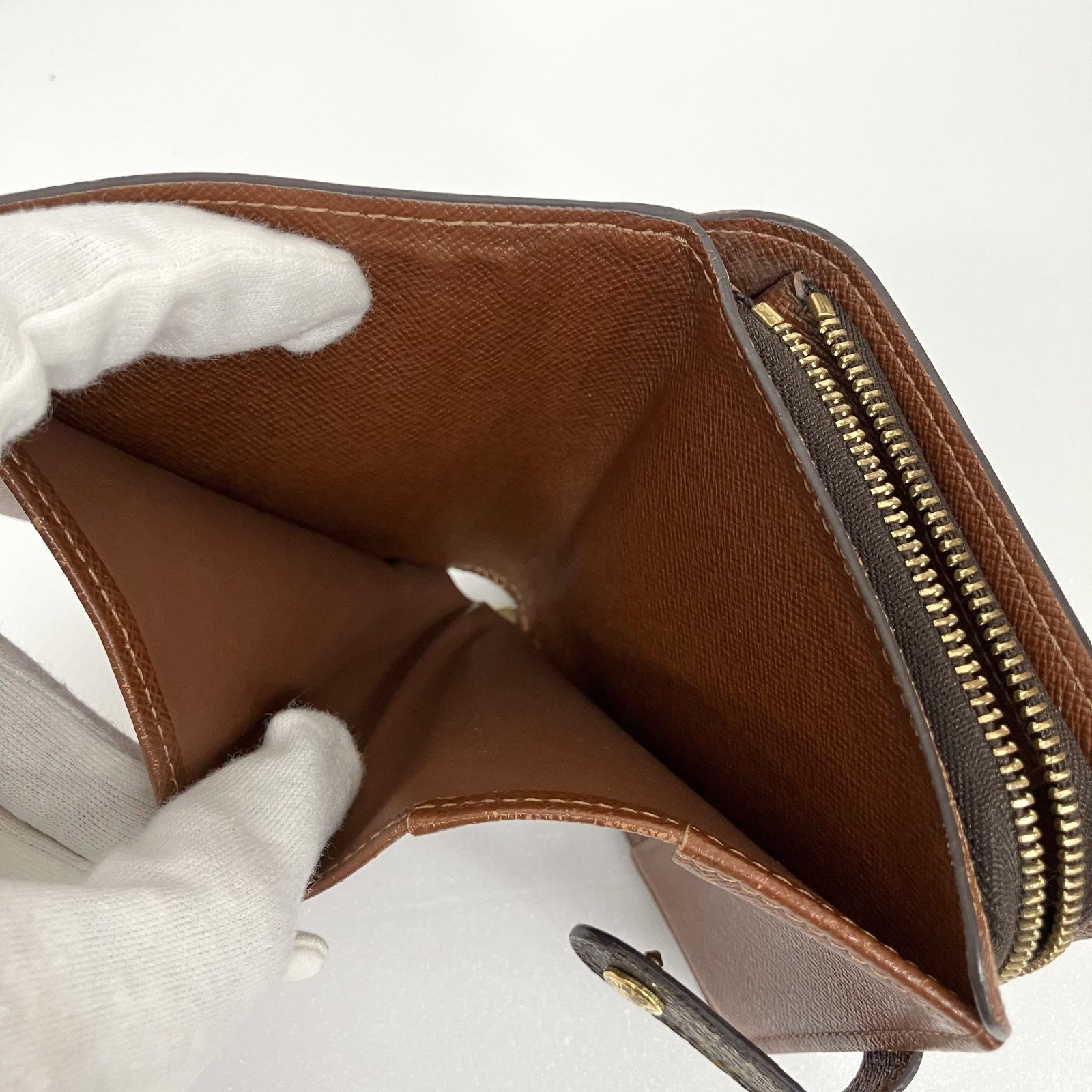ヴィトン コンパクト財布 ルイヴィトン モノグラム コンパクトジップ M61667 廃盤モデル