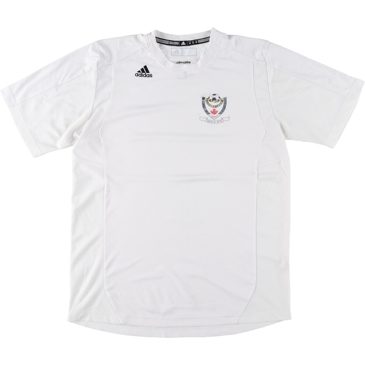 古着 アディダス adidas CLIMALITE Vネック サッカーユニフォーム ゲームシャツ メンズM/eaa453599