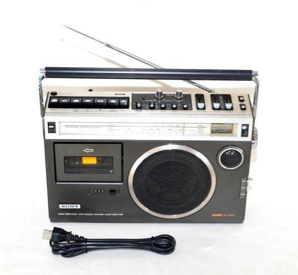 動作美品☆ SONY CF-1980 IIカセット動作 ラジオ受信OK ラジカセ