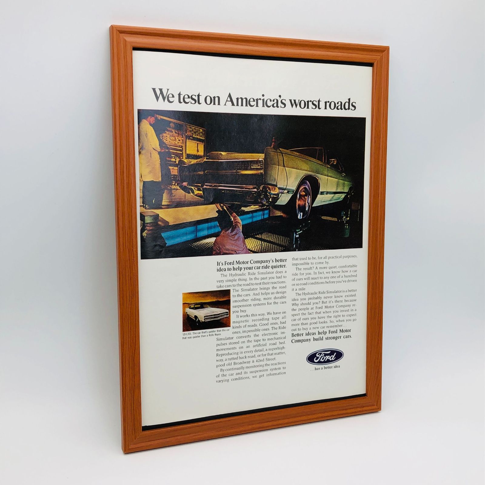 ビンテージ 広告 ポスター 『 フォード 自動車 (FORD ) 』 1960's 額付