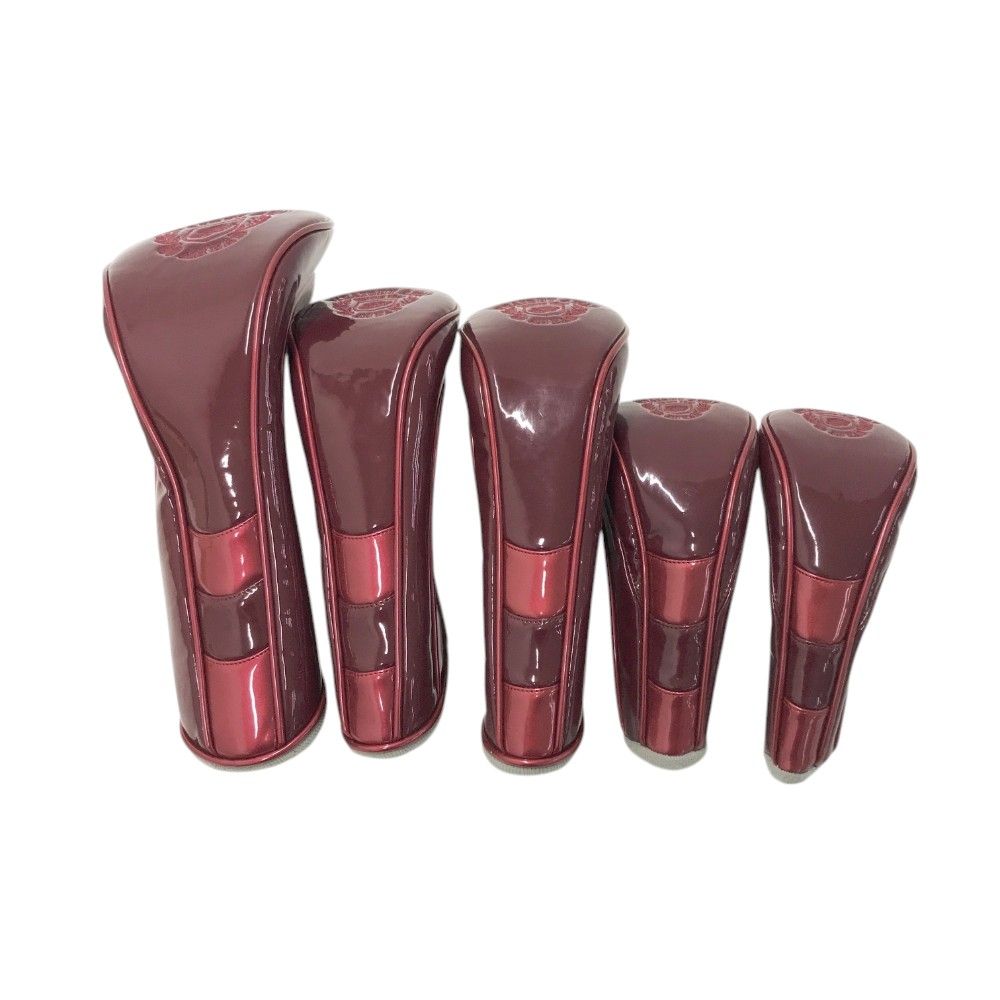 ZOY ゾーイ ヘッドカバー5点セット レッド系 DR|FW×2|UT×2 240101445987 ゴルフウェア ストスト