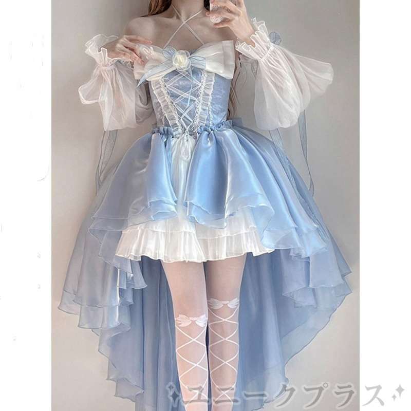 ワンピース ロリータ Lolita ロリータ服 衣装 洋服 ゴシック ゴスロリ プリンセス お嬢様 レディース 主婦 OL ワンピース ジャンパースカート パーティードレス デート イベント yanbo01