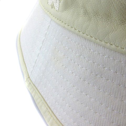 エルメス HERMES リネン バケット ハット 帽子 ホワイト コレクション
