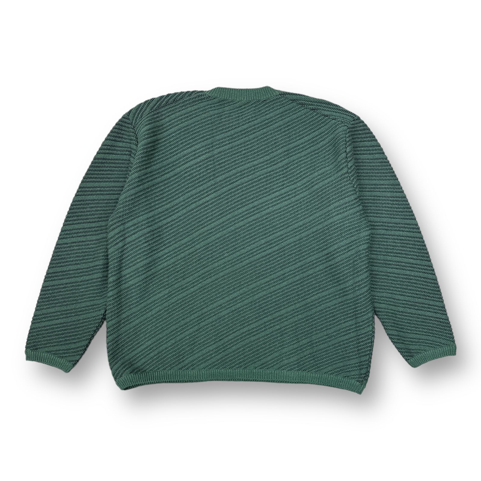 unusedYOKE Bias Border Knit Sweater GREEN サイズ2 - www ...