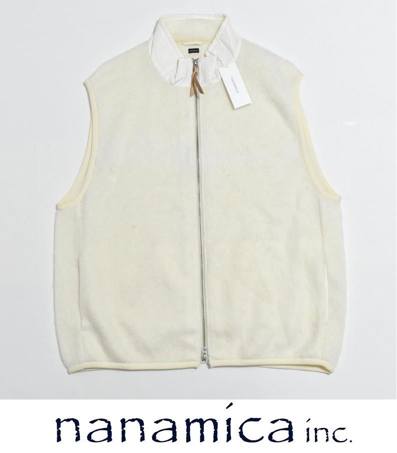 新品 nanamica ナナミカ Zip-Up Mohair Vest L XL 定価44000円 モヘア 