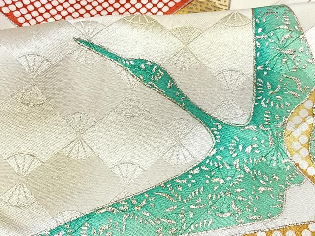 平和屋着物□豪華振袖 駒刺繍 群鶴 暈し染め 金銀彩 正絹 逸品