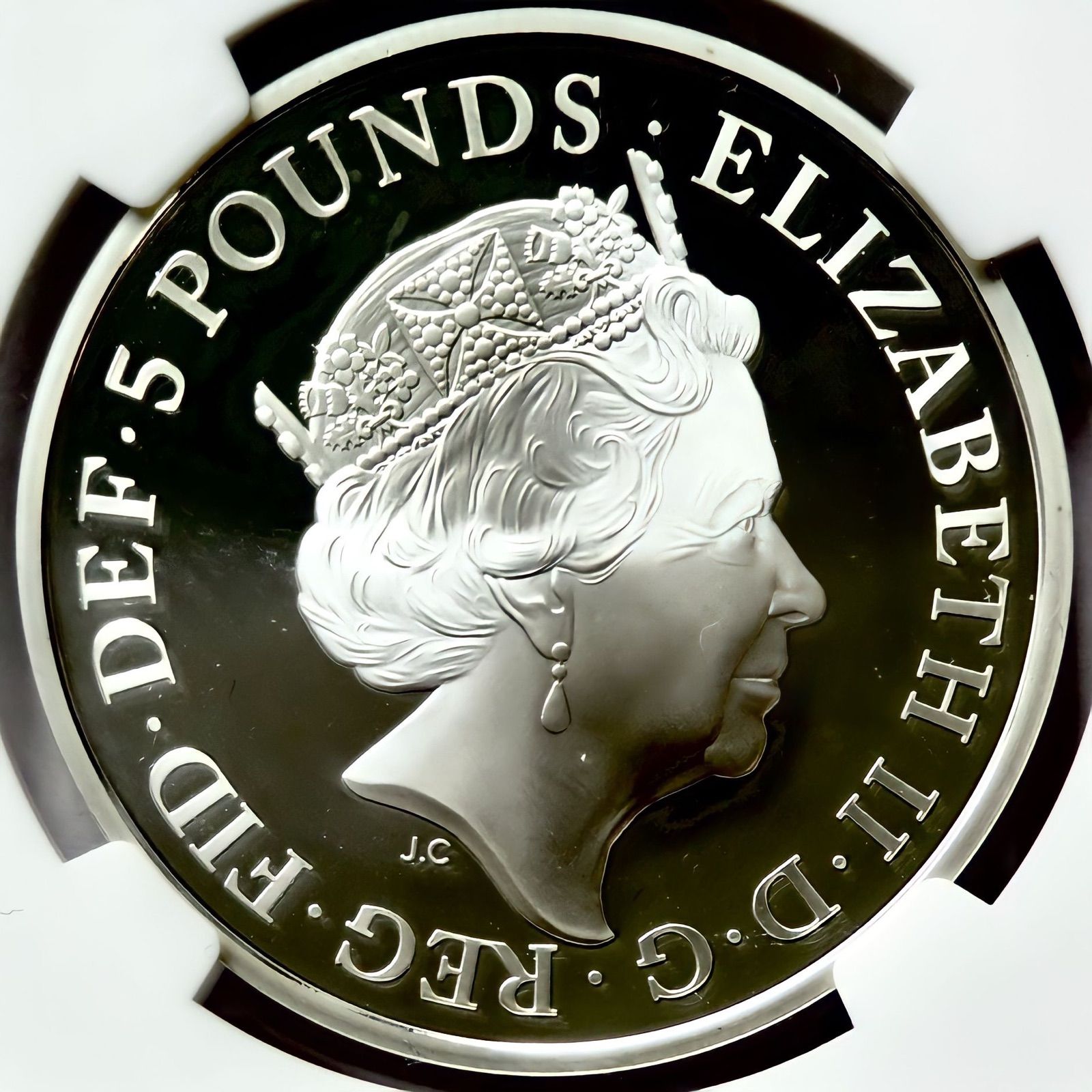 2018年 5オンス 10ポンド銀貨 4世代 ロイヤルファミリー イギリス