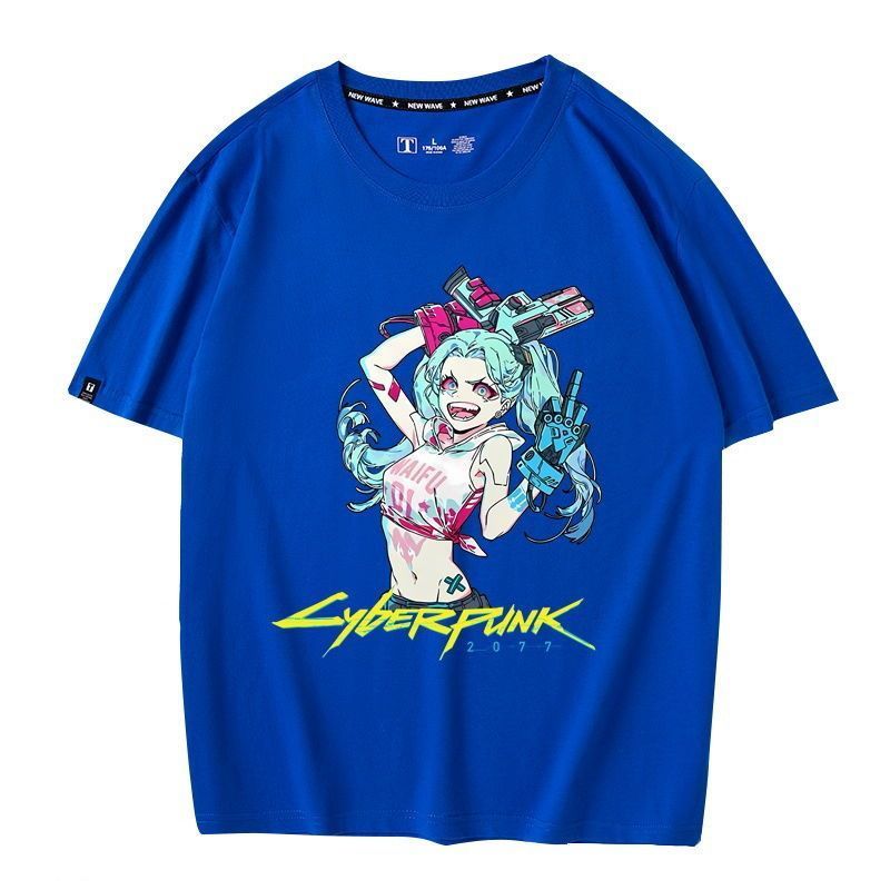 サイバーパンク エッジランナーズ　 レベッカ　Tシャツ　ロッキーオタク サイバーパンク エッジランナーズ レベッカ Tシャツ ロッキーオタク