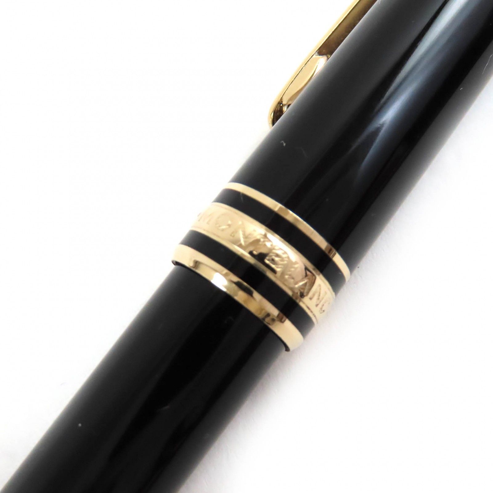 良品△MONTBLANC モンブラン マイスターシュテュック クラシック ペン先14K ホワイトスター 万年筆 ブラック ゴールド ドイツ製 メンズ MONTBLANC（モンブラン） 良品△モンブラン クラシック Mニブ ペン先