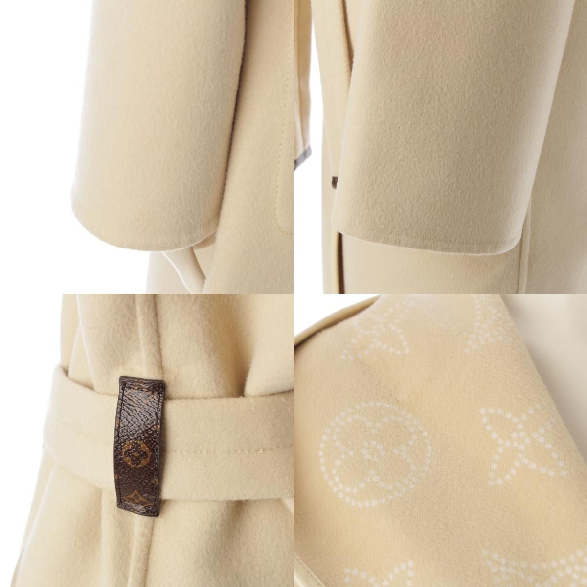 LEONARD レオナール シルク100% フォックスファー 中綿 刺繍 コート