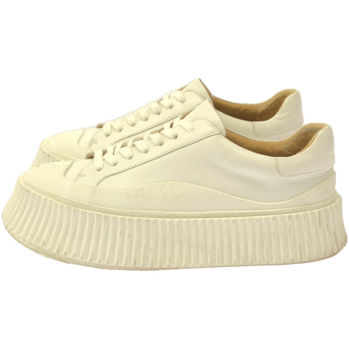JIL SANDER ジルサンダー プラットフォームスニーカー ホワイト 36
