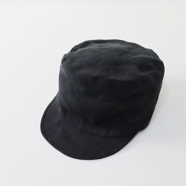 美品 2022SS evam eva エヴァムエヴァ e221g115 linen cap