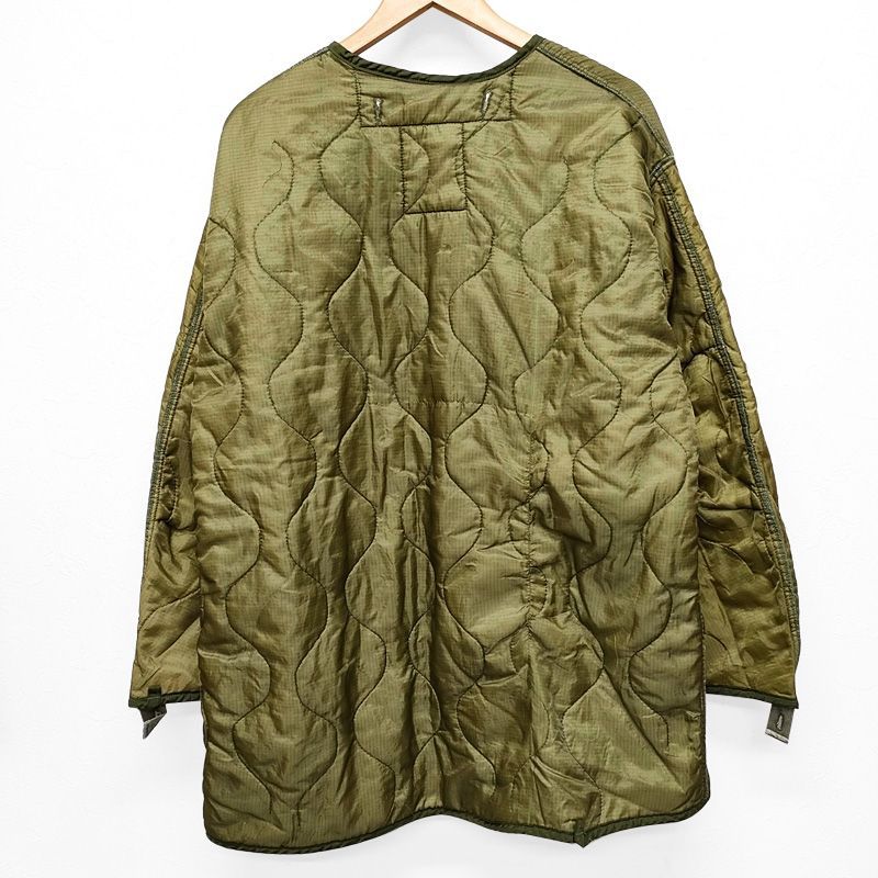 70's アメリカ軍 M-65 フィッシュテールパーカ キルティング ライナー サイズ：S オリーブ U.S.ARMY M-65 Fishtail Parka Quilting Liner Coat 中綿 【中古】