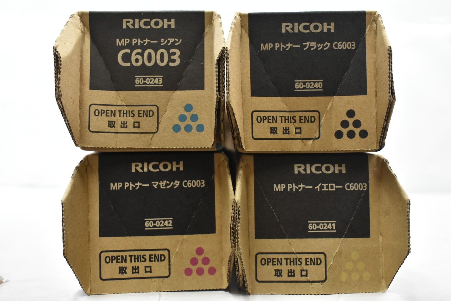RICOH 純正 トナー C6003 4色 シアン マゼンタ イエロー ブラック リコー IT8YMQR1S8IS-L04-byebye