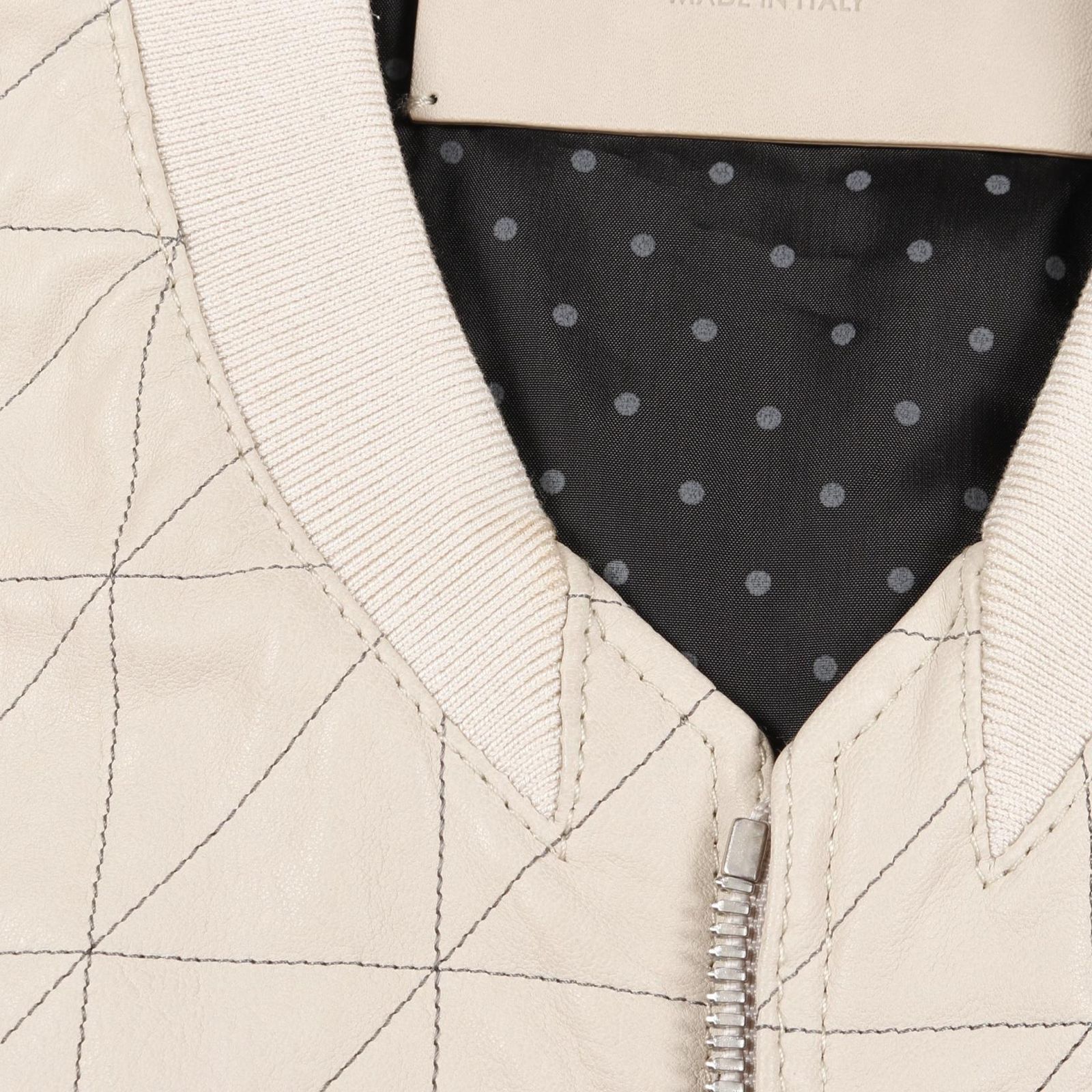 DOLCE & GABBANA ベージュレザージャケット DOLCE & GABBANA ベージュ