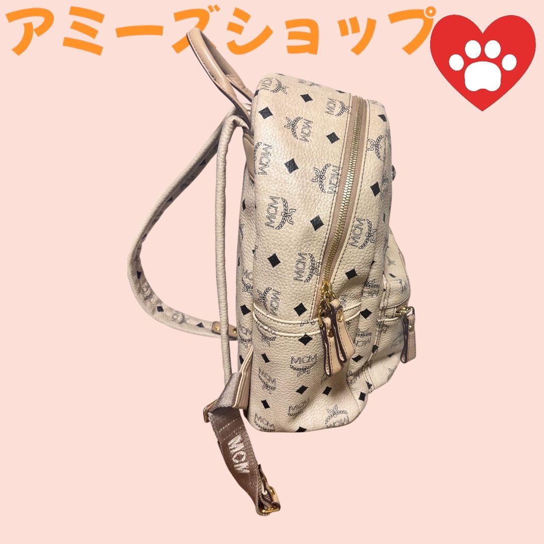【最終お値下げ】MCM リュック ミニ ベージュ MCM リュック バックパック ベージュ miniサイズ ミニ｜Yahoo