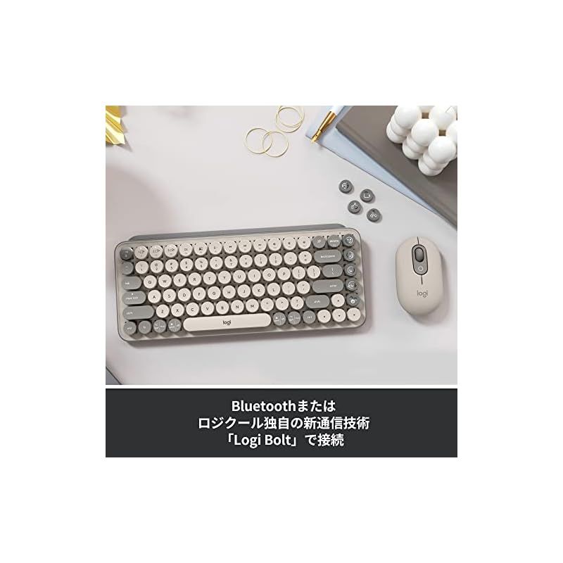 Amazon.co.jp: Logicool POP KEYS K730GY メカニカル ワイヤレス