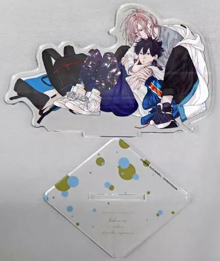 雑貨　志賀宝＆中野大進(山登り) アクリルスタンド 「プリズムチャンス 鈴丸みんた先生 タカラのびいどろ オンラインくじ」 A-2賞 中古】アクリルスタンド・アクリルパネル 志賀宝＆中野大進