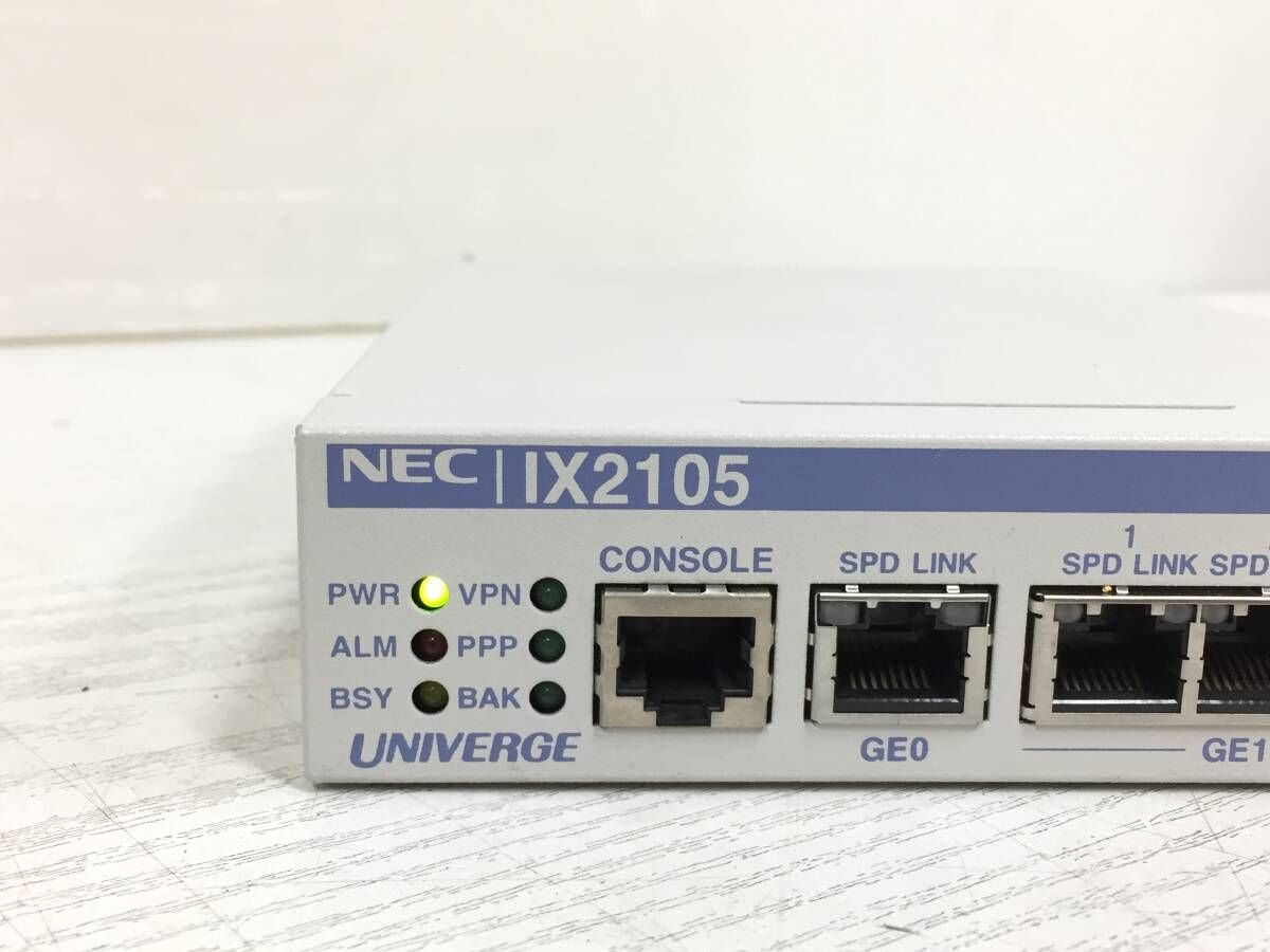 NEC UNIVERGE IX2105 VPN対応 高速アクセスルーター ケーブル付属 動作品 - メルカリ