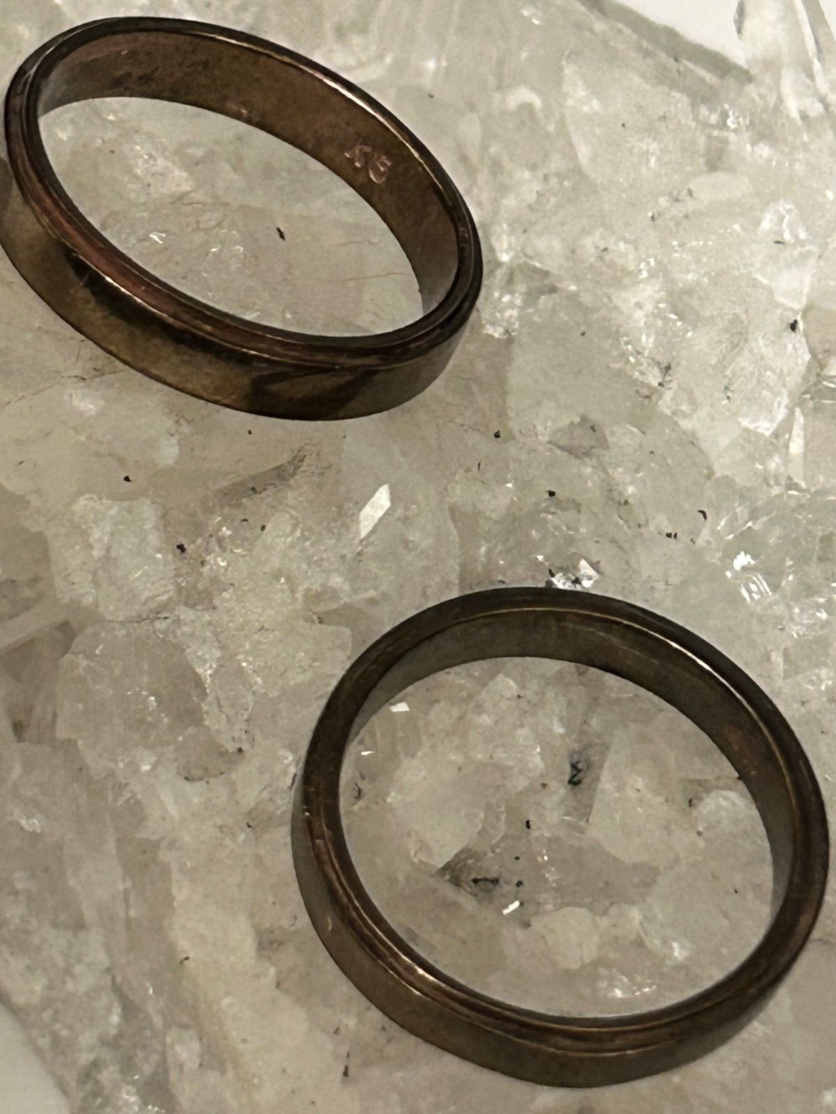 在庫2000年代初期K5刻印GOLDプレーンモデルRING黄金サイズ17号