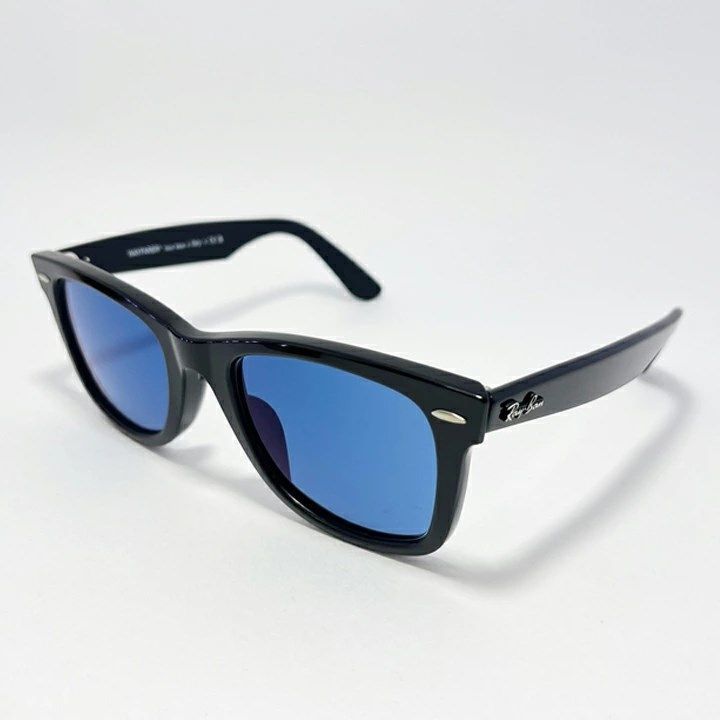 最速発送 RayBan レイバン RB2140F 調光ブルー 度なし調光レンズで加工 