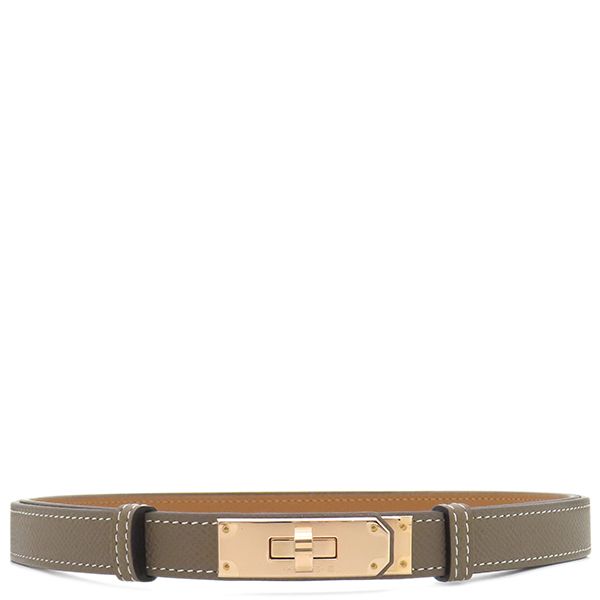 エルメス HERMES ベルト ケリー ヴォーエプソン GP エトゥープ ローズ