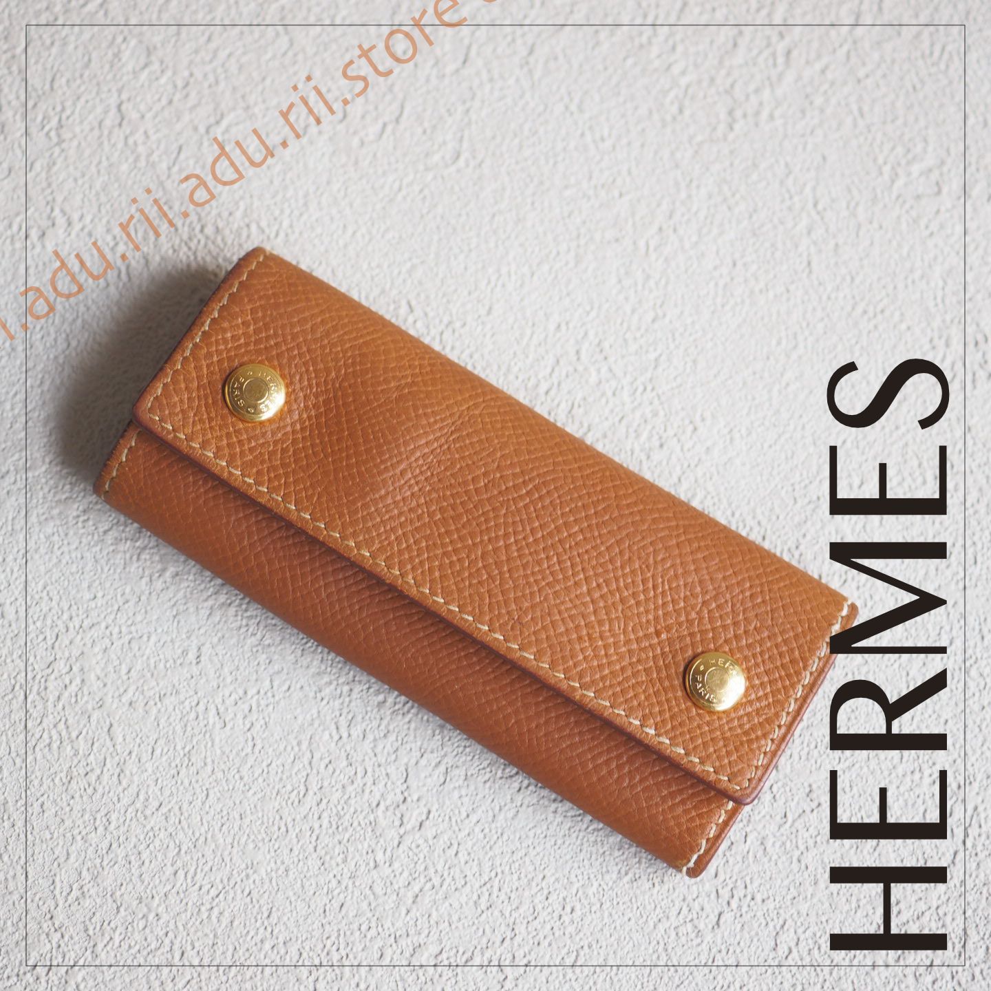 良品☆ エルメス HERMES エチュイクレ4 セリエ 4連 キーケース 折畳ん 鍵