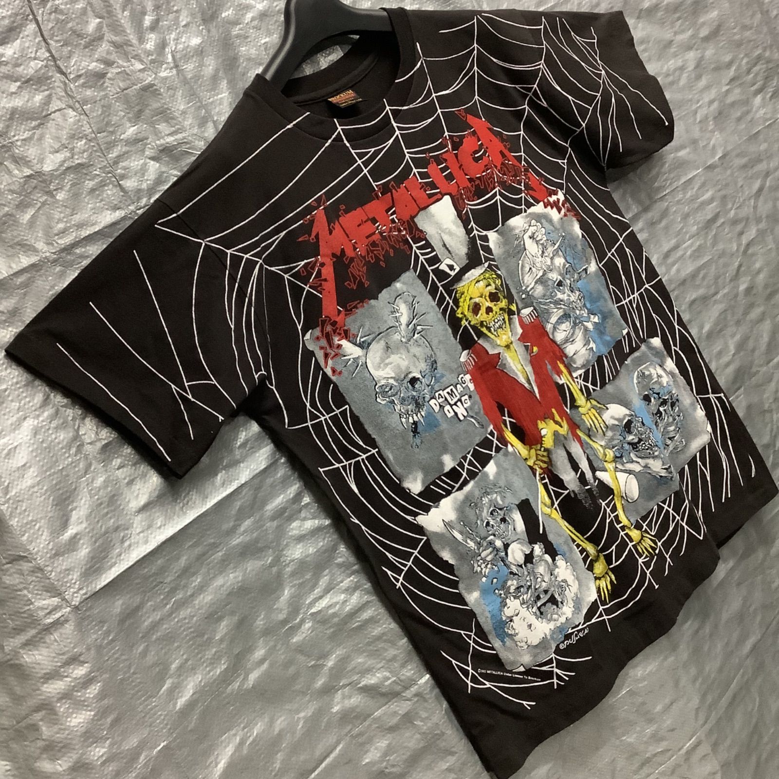 Tシャツ Lサイズ METALLICA メタリカ スパイダーウェブ BROCKUM - メルカリ