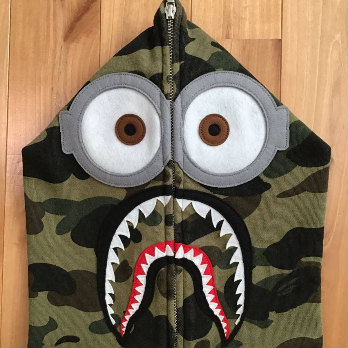 ☆XL☆ ミニオン シャーク パーカー a bathing ape BAPE camo MINIONS