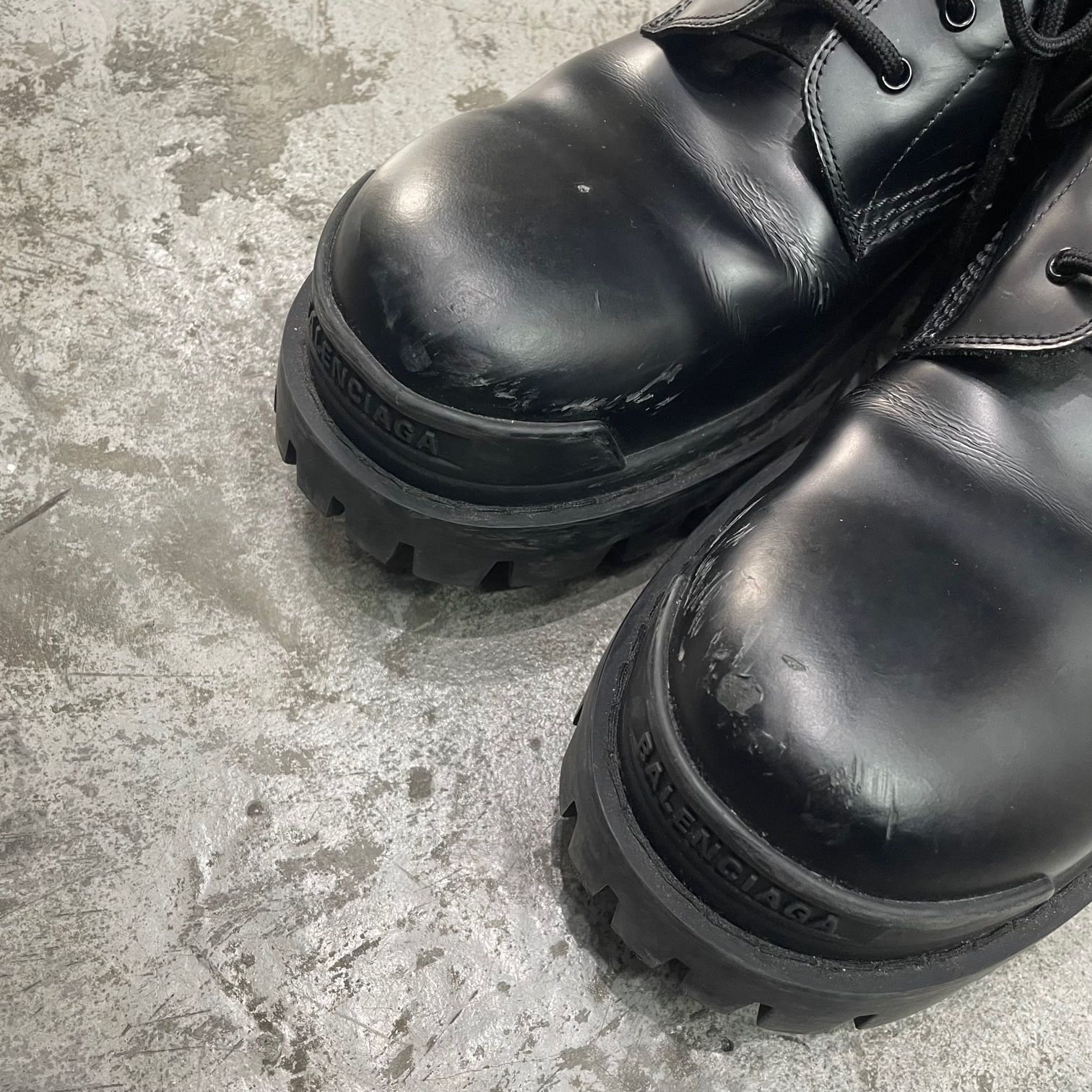 BALENCIAGA Strike Lace-up Boots ストライク レースアップ ブーツ