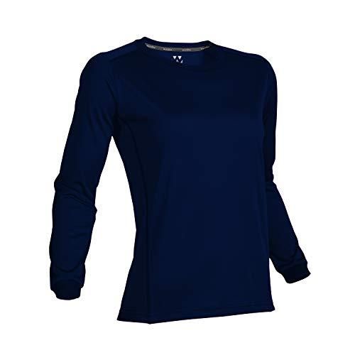 【新品・5営業日で発送】ウンドウ(Wundou) ウィメンズアウトドアデオドラントロングスリーブシャツ　Ｐ－９６０　ネイビー（０１）　サイズ：Ｌ