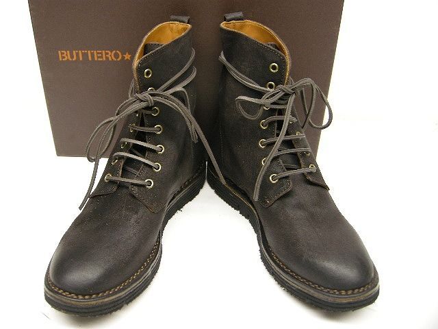 サイズ44 (28-28.5cm相当)□新品□ブッテロ BUTTERO ブーツ ダーク