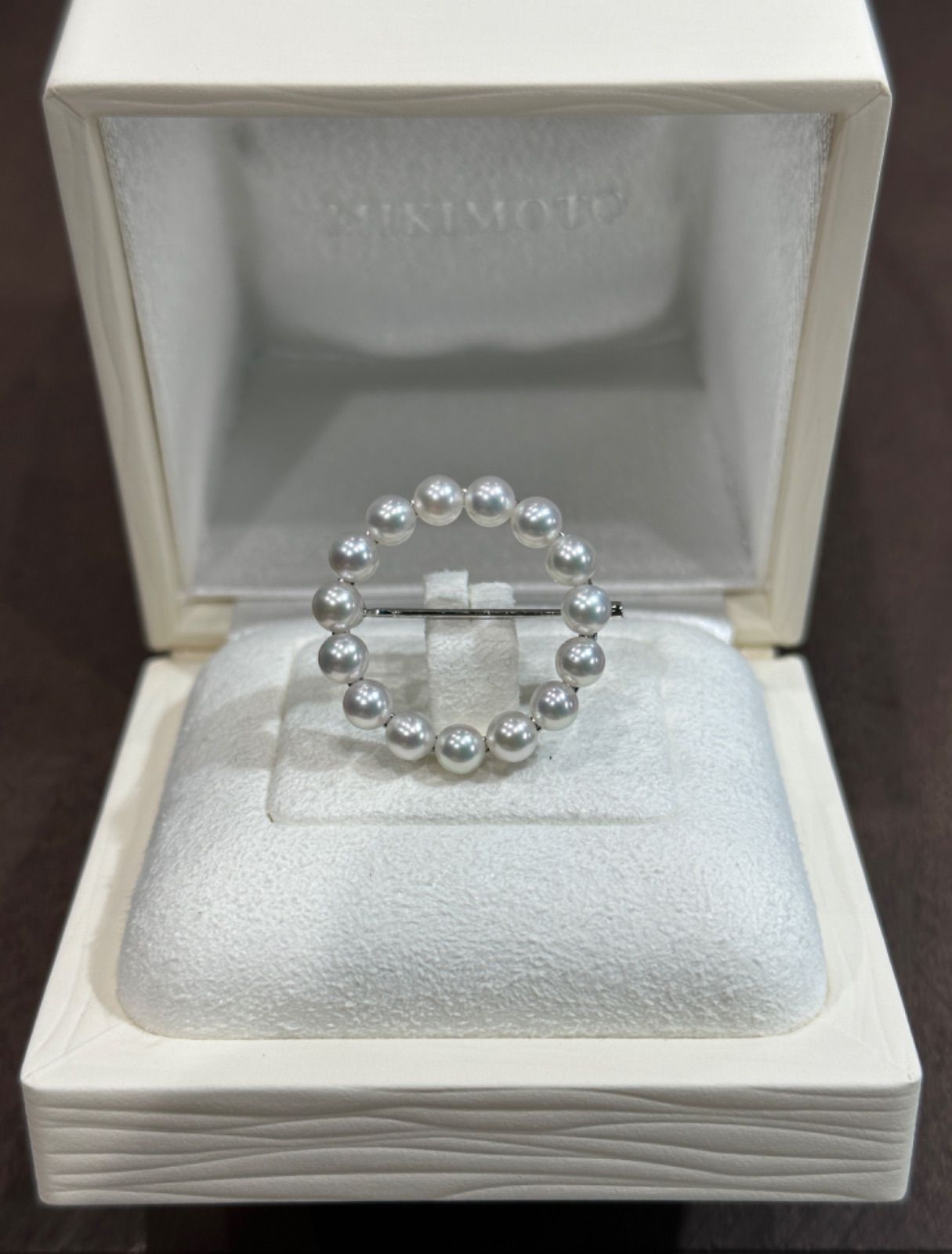 MIKIMOTO SV ベビーパール4.2㎜ サークルブローチ