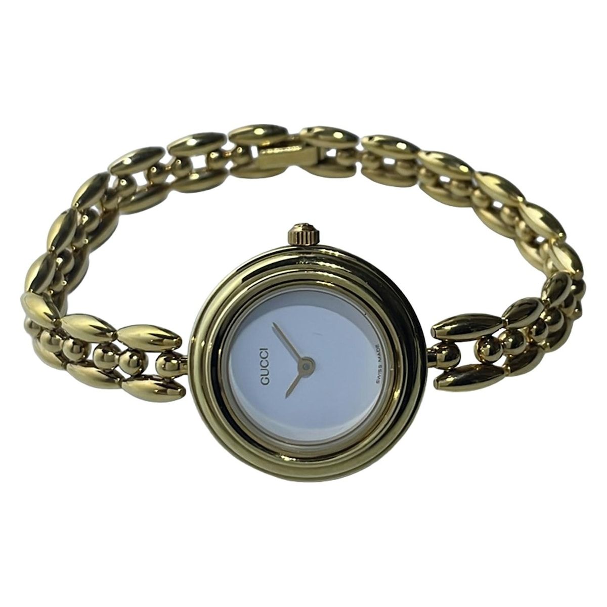 GUCCI グッチ 腕時計 ベゼルウォッチ 11|12.2 レディース 白