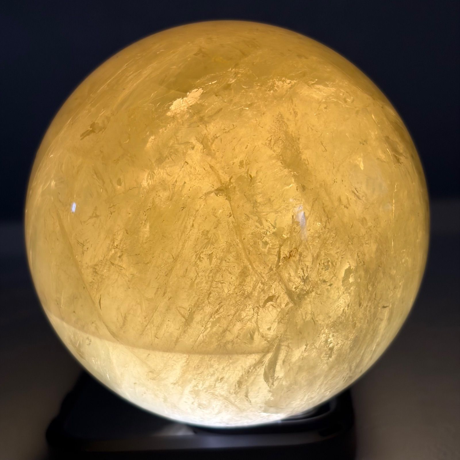 現品 ミトリン 丸玉 黄水晶 財運アップ 商売繁盛 置物 商品番号005 NEXPOTALLINN_EU