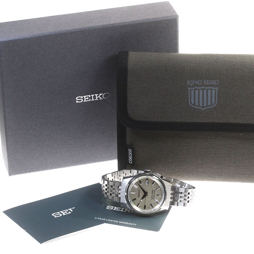 セイコー SEIKO SDKS015/6R55-00A0 キングセイコー 39MM 絹目模様 自動 