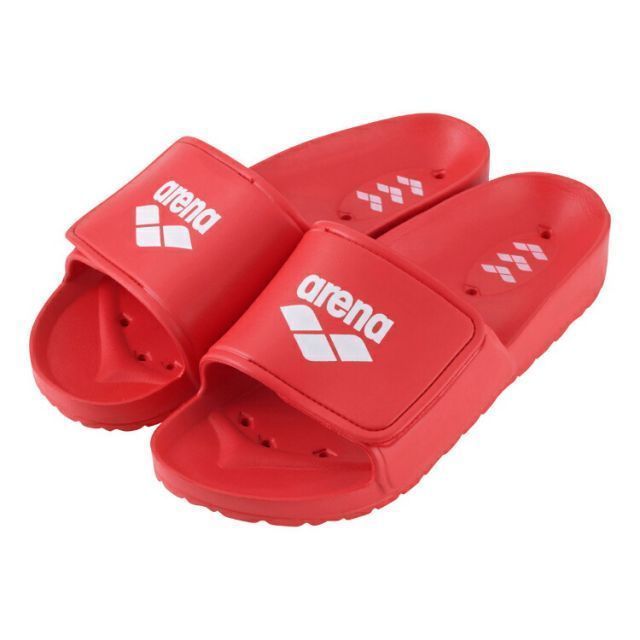 arena アリーナ サンダル レッド Sサイズ ARN-2421 RED | スポーツ スポーツ用品 水泳 スイミング スイマー スイミング小物 水泳小物 履物 靴 くつ スリッパ サンダル プールサイド 水抜け穴 EVA素材