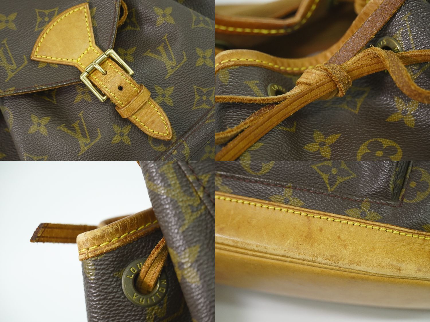 本物 ルイヴィトン LOUIS VUITTON LV モンスリ MM リュックサック バックパック モノグラム ブラウン M51136  Montsouris ビトン バッグ 中古 【フォロー割】 - メルカリ