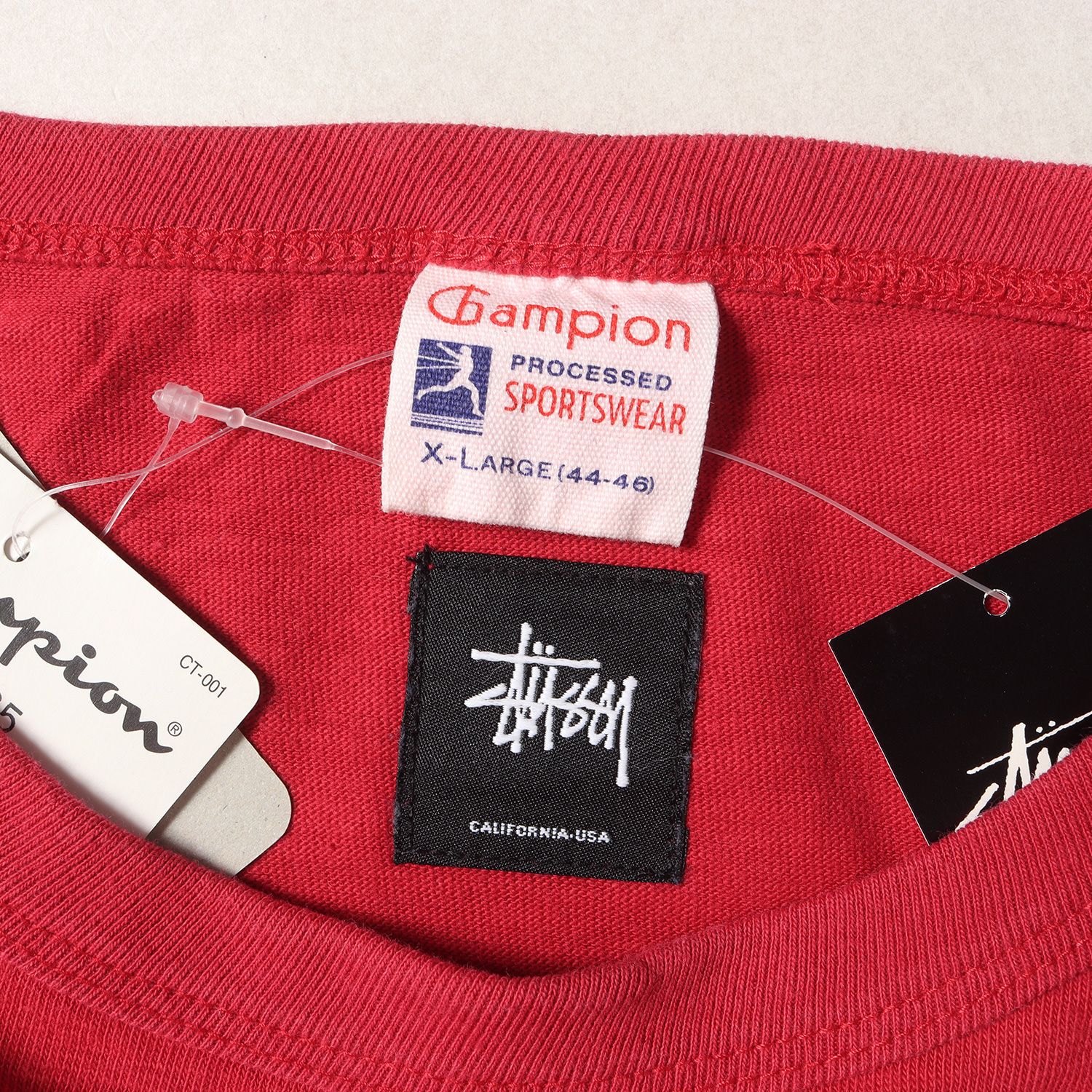 新品 STUSSY ステューシー Tシャツ サイズ:XL Champion 別注