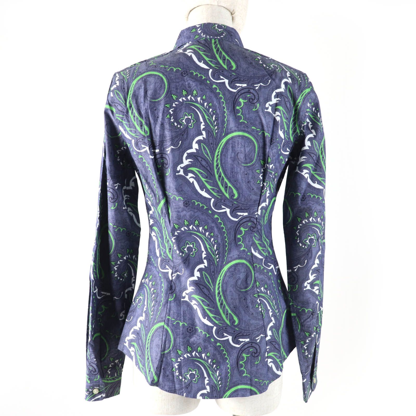 イタリア製 ETRO／エトロ レディース ペイズリー柄 ラウンドファスナー レザーウォレット／長財布 エメラルドグリーン エレガント 新品未使用ETRO エトロ ペイズリー柄 ピンク イタリア製 ETRO - ETRO