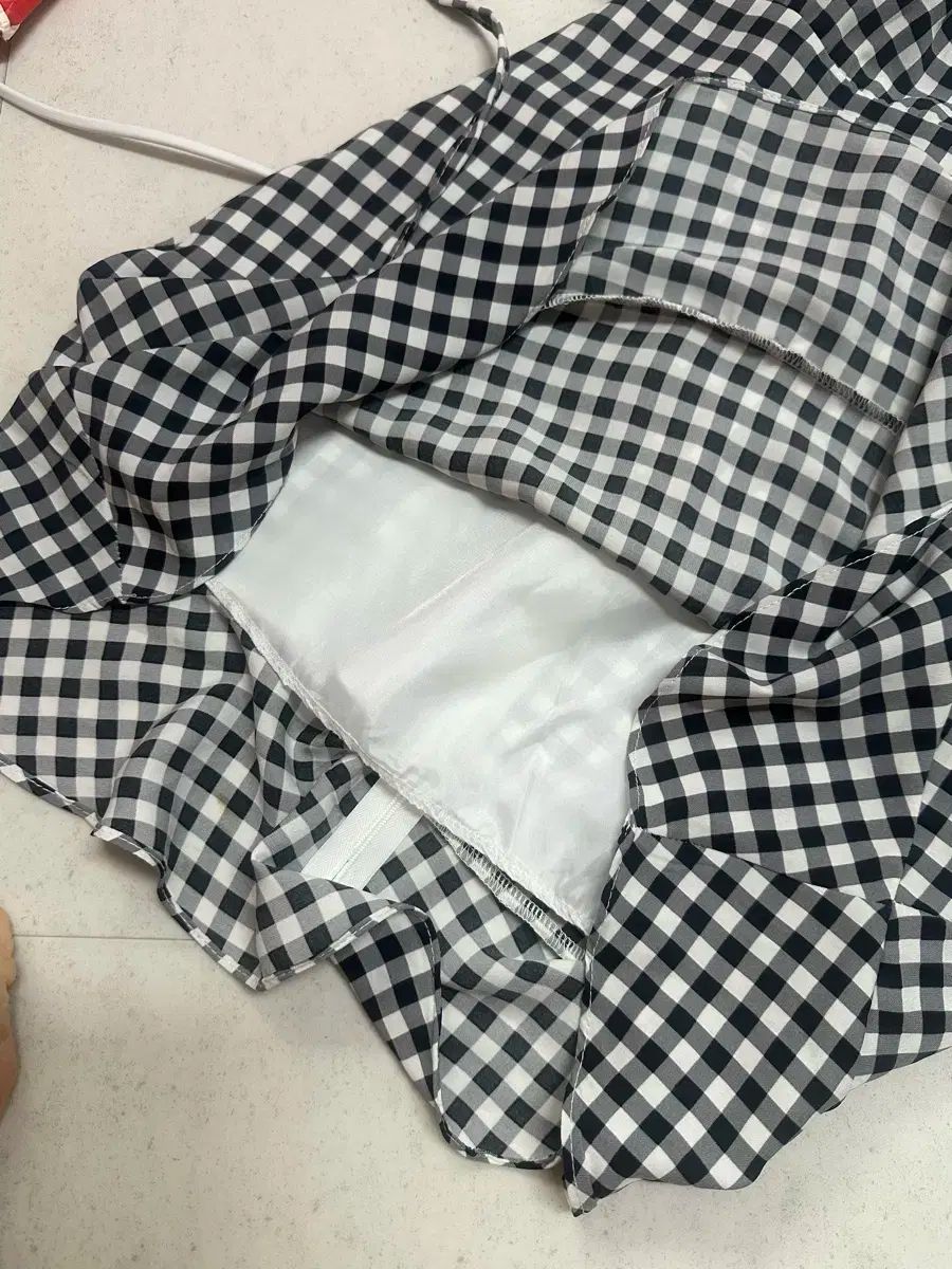 新商品 チェック ONE PIECE Cookie Chocolate / チェック柄ワンピース