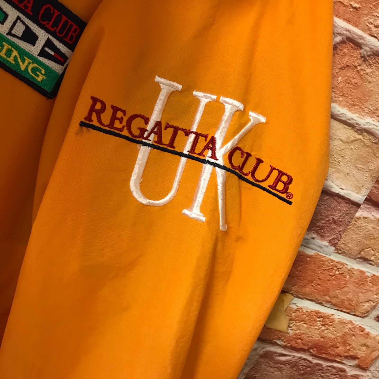 90s REGATTA CLUB レガッタクラブ ナイロンジャケット オレンジ - メルカリ
