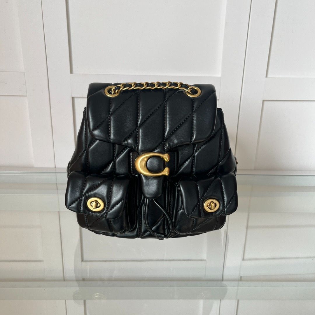新品 COACH コーチ TABBY バックパック 21 ブラック CU076 - メルカリ