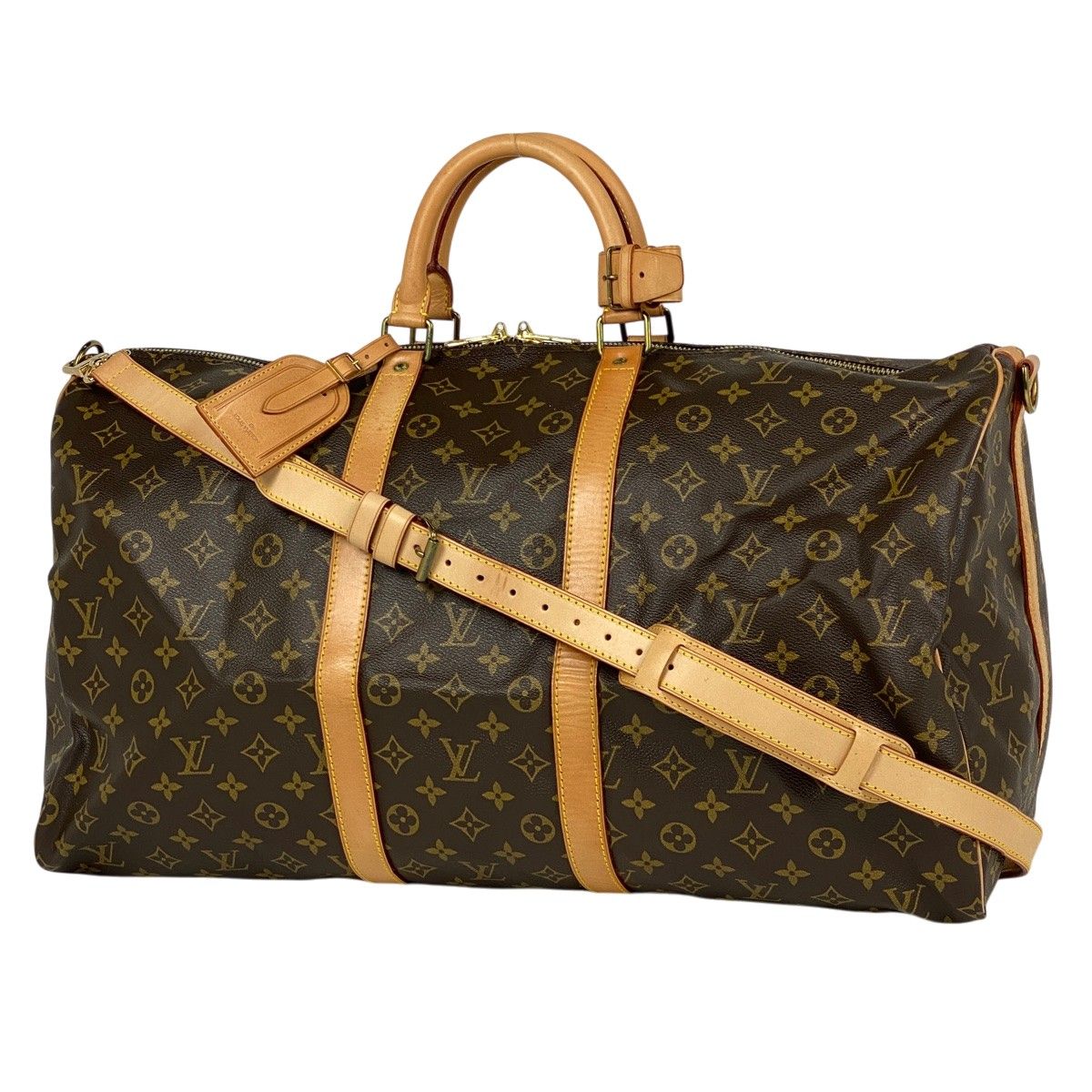 ルイ ヴィトン Louis Vuitton キーポル バンドリエール 55 旅行 出張 ボストンバッグ モノグラム ブラウン M41414 レディース